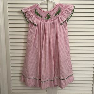 Smocked Alligator Dress
